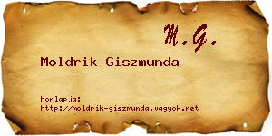 Moldrik Giszmunda névjegykártya